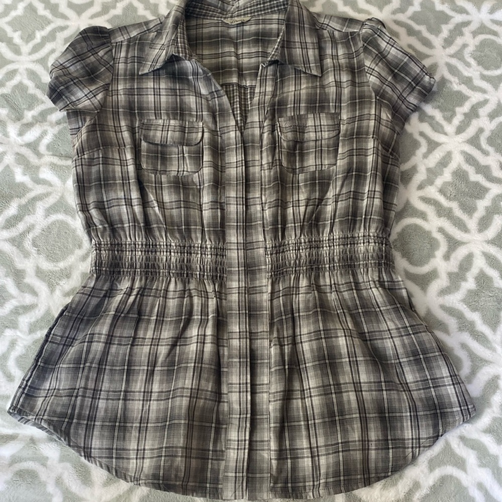 Guess‎ Plaid Top